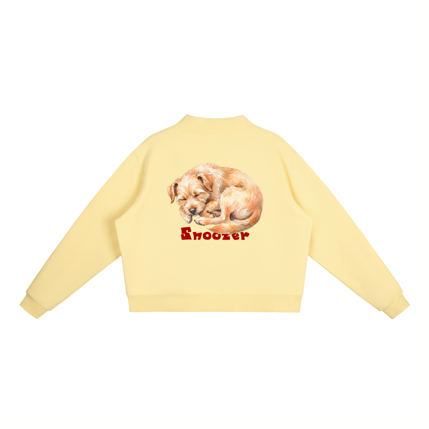 Essential Fleece Mock-Neck Crew Sweatshirt