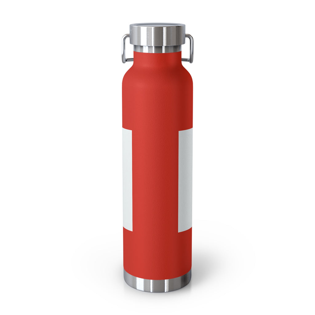 Insulated Water Bottle — "Warning: This Dog Reports Everything You Do to Their Human" (22oz)
