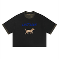 Unisex Mineral Washed Boxy Panel T-Shirt