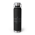 Red 22oz Insulated Bottle — Funny Cat Quote Water Thermos